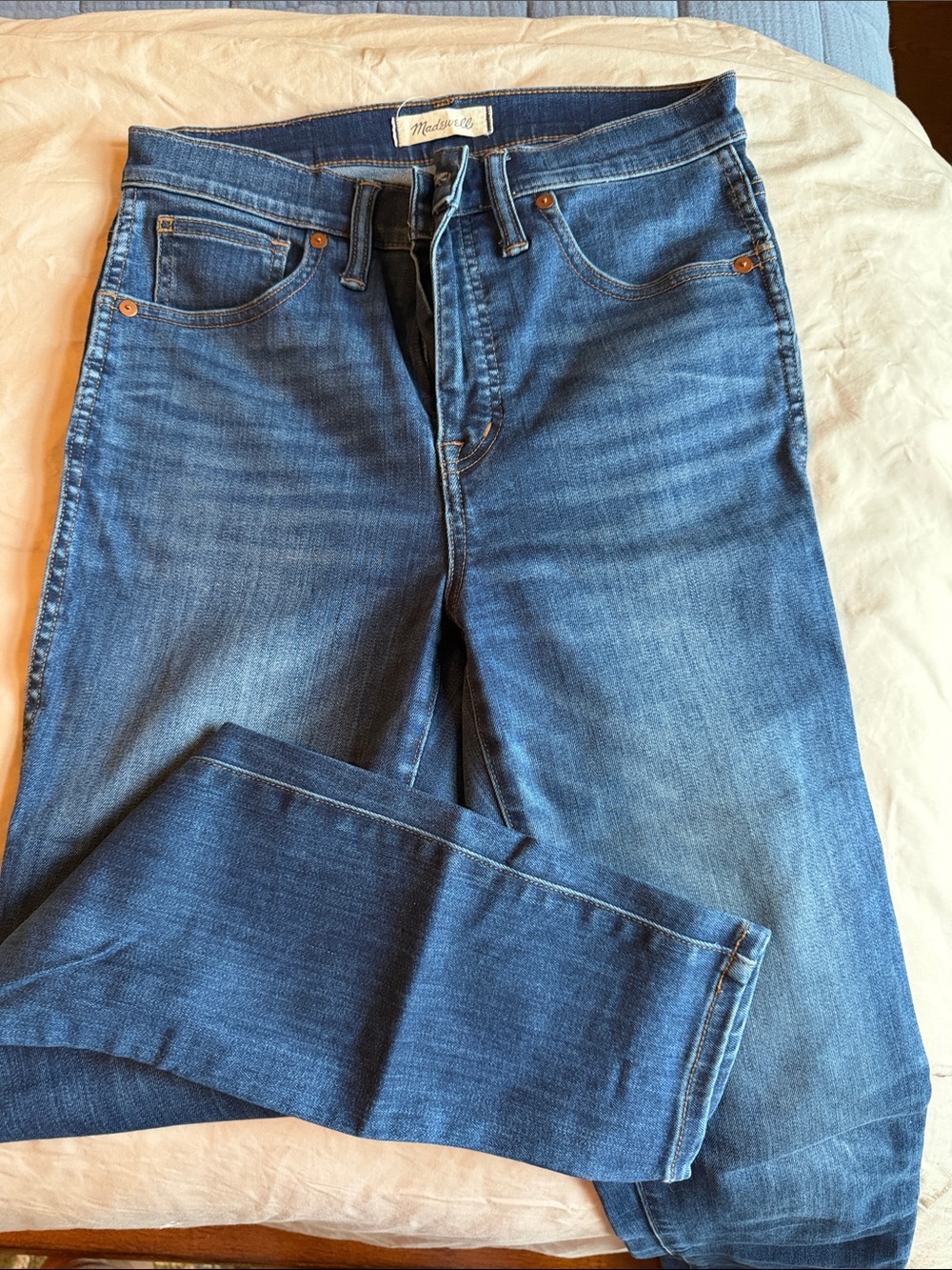 Madewell Women's Skinny Jeans - Medium Blue Denim